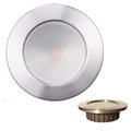 Lunasea Lighting Lunasea Gen3 Warm White, RGBW Full Color 3.5 in. IP65 Recessed Light w/Brushed Stainless Steel Be LLB-46RG-3A-BN